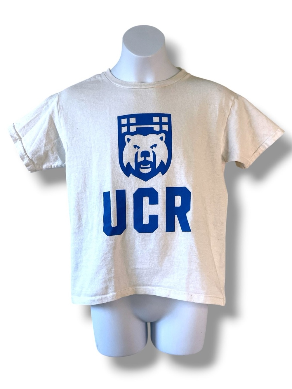 UCR UC Riverside Bears Youth Graphic T-Shirt White College Spirit Cotton Tee